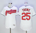 Custom Fan-Made Jim Thome Cleveland Guardians #25 White Baseball Jersey