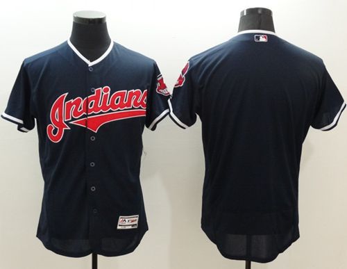 Custom Fan-Made Navy Blue Cleveland Guardians Baseball Jersey Cleveland Guardians Blue Baseball Jersey