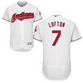 Custom Fan-Made Kenny Lofton Cleveland Guardians #7 White Baseball Jersey