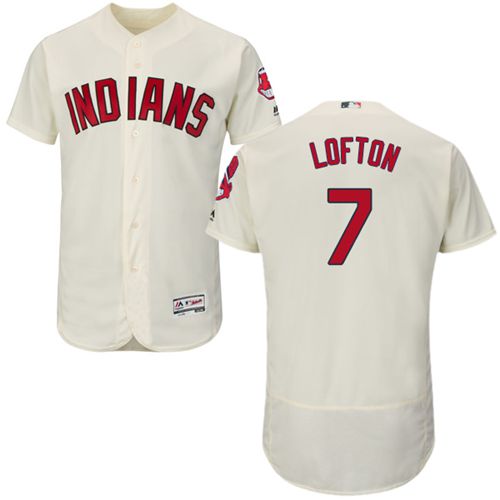 Custom Fan-Made Kenny Lofton Cleveland Guardians #7 Baseball Jersey