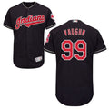 Custom Fan-Made Ricky Vaughn Cleveland Guardians #99 Blue Baseball Jersey