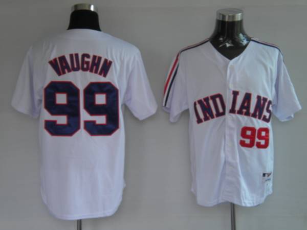 Custom Fan-Made Rick Wild Thing Vaughn Cleveland Guardians #99 White Baseball Jersey