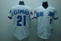 Custom Fan-Made Roger Clemens Toronto Blue Jays #21 Blue Baseball Jersey