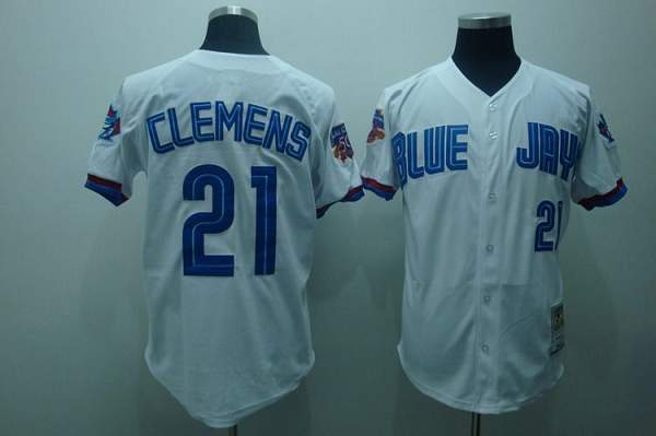 Custom Fan-Made Roger Clemens Toronto Blue Jays #21 Blue Baseball Jersey