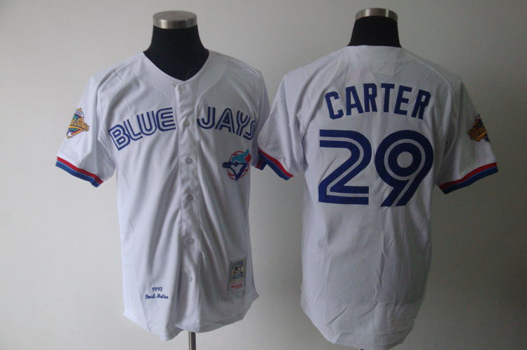 Custom Fan-Made Joe Carter Toronto Blue Jays #29 Blue Baseball Jersey
