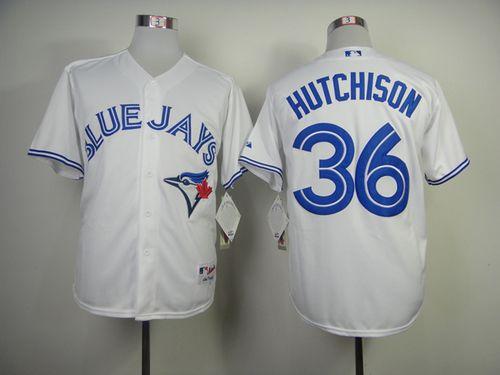 Custom Fan-Made Drew Hutchison Toronto Blue Jays #36 Blue Baseball Jersey
