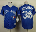 Custom Fan-Made Drew Hutchison Toronto Blue Jays #36 Blue Baseball Jersey