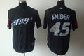 Custom Fan-Made Travis Snider Toronto Blue Jays #45 Blue Baseball Jersey