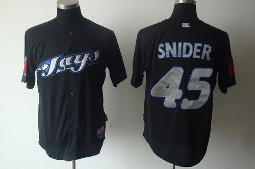 Custom Fan-Made Travis Snider Toronto Blue Jays #45 Blue Baseball Jersey