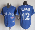 Custom Fan-Made Roberto Alomar Toronto Blue Jays #12 Blue Baseball Jersey