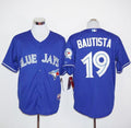 Custom Fan-Made Jose Bautista Toronto Blue Jays #19 Blue 2012 Baseball Jersey