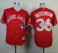 Custom Fan-Made Drew Hutchison Canada Toronto Blue Jays #36 Red Baseball Jersey