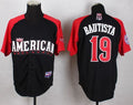 Custom Fan-Made Jose Bautista Toronto Blue Jays #19 Blue 2015 All-Star Edition Baseball Jersey