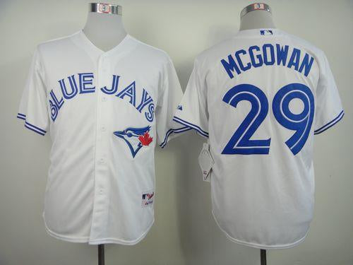 Custom Fan-Made Dustin McGowan Toronto Blue Jays #29 Blue Baseball Jersey