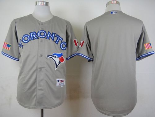 Custom Fan-Made Grey 2012 Toronto Blue Jays Baseball Jersey Toronto Blue Jays Grey 2012 Baseball Jersey