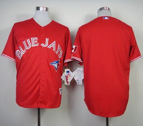 Custom Fan-Made Canada Red Toronto Blue Jays Baseball Jersey Toronto Blue Jays Red Baseball Jersey