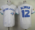 Custom Fan-Made Roberto Alomar Toronto Blue Jays #12 Blue 1993 Throwback Baseball Jersey