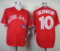 Custom Fan-Made Edwin Encarnacion Canada Toronto Blue Jays #10 Red Baseball Jersey