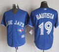 Custom Fan-Made Jose Bautista Toronto Blue Jays #19 Blue Baseball Jersey