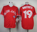 Custom Fan-Made Jose Bautista Canada Toronto Blue Jays #19 Red Baseball Jersey