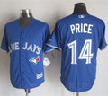 Custom Fan-Made David Price Toronto Blue Jays #14 Blue Baseball Jersey