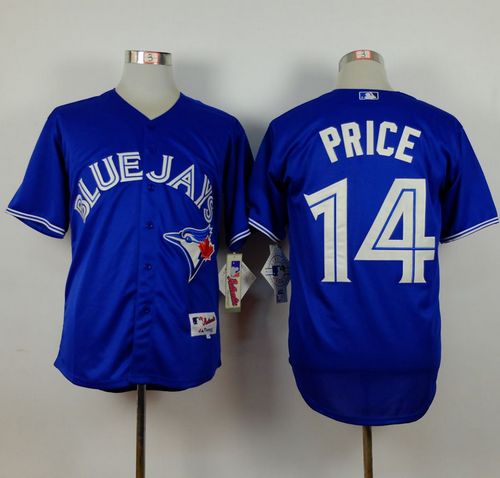 Custom Fan-Made David Price Toronto Blue Jays #14 Blue Baseball Jersey
