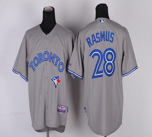 Custom Fan-Made Colby Rasmus Toronto Blue Jays #28 Grey 2012 Baseball Jersey