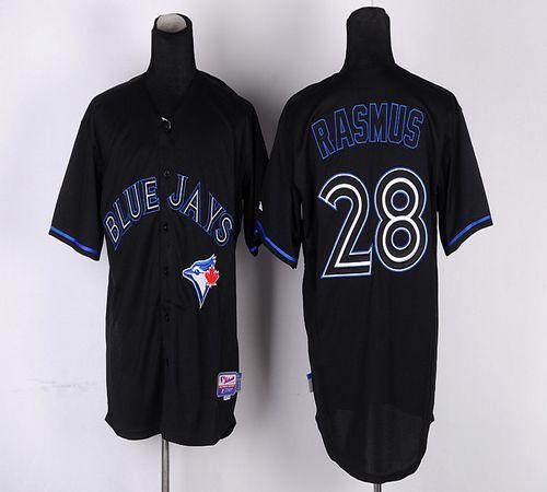 Custom Fan-Made Colby Rasmus Toronto Blue Jays #28 Blue Baseball Jersey