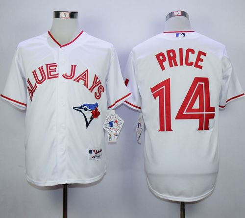 Custom Fan-Made David Price Canada Toronto Blue Jays #14 Blue 2015 Baseball Jersey