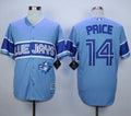 Custom Fan-Made David Price Exclusive Toronto Blue Jays #14 Blue Baseball Jersey