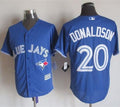 Custom Fan-Made Josh Donaldson Toronto Blue Jays #20 Blue Baseball Jersey