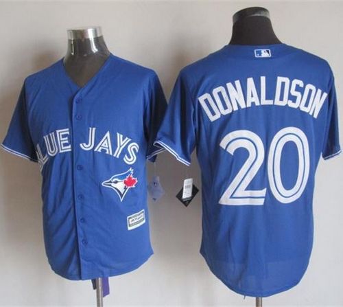 Custom Fan-Made Josh Donaldson Toronto Blue Jays #20 Blue Baseball Jersey