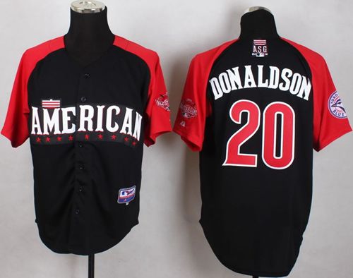 Custom Fan-Made Josh Donaldson Toronto Blue Jays #20 Blue 2015 All-Star Edition Baseball Jersey