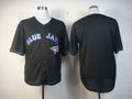 Custom Fan-Made Black Toronto Blue Jays Baseball Jersey Toronto Blue Jays Blue Baseball Jersey