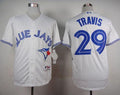 Custom Fan-Made Devon Travis Toronto Blue Jays #29 Blue Baseball Jersey