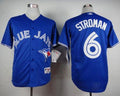 Custom Fan-Made Marcus Stroman Toronto Blue Jays #6 Blue Baseball Jersey