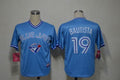 Custom Fan-Made Jose Bautista Toronto Blue Jays #19 Blue Baseball Jersey
