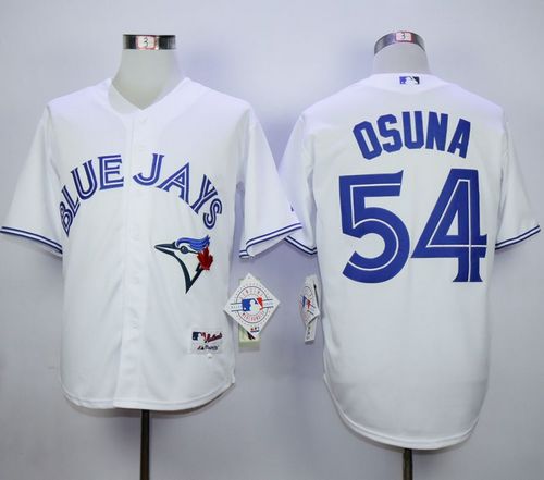 Custom Fan-Made Roberto Osuna Toronto Blue Jays #54 Blue Baseball Jersey