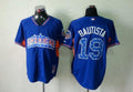 Custom Fan-Made Jose Bautista Toronto Blue Jays #19 Blue 2013 All-Star Edition Baseball Jersey