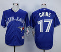 Custom Fan-Made Ryan Goins Toronto Blue Jays #17 Blue Baseball Jersey