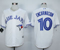 Custom Fan-Made Edwin Encarnacion Toronto Blue Jays #10 Blue Baseball Jersey