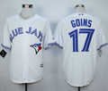 Custom Fan-Made Ryan Goins Toronto Blue Jays #17 Blue Baseball Jersey