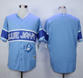 Custom Fan-Made Exclusive Light Blue Toronto Blue Jays Baseball Jersey Toronto Blue Jays Blue Baseball Jersey