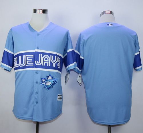 Custom Fan-Made Exclusive Light Blue Toronto Blue Jays Baseball Jersey Toronto Blue Jays Blue Baseball Jersey