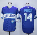 Custom Fan-Made David Price Exclusive Toronto Blue Jays #14 Blue Baseball Jersey