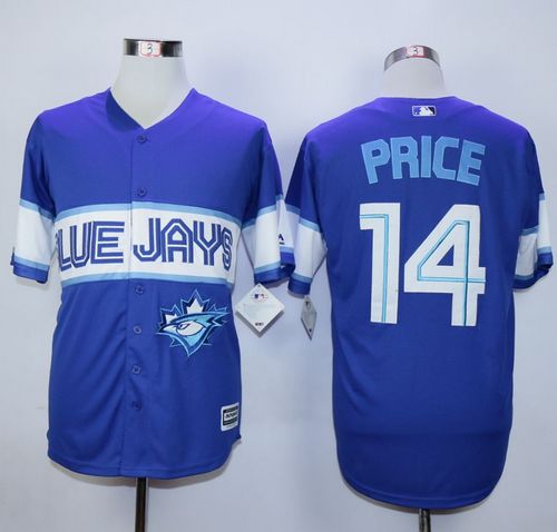 Custom Fan-Made David Price Exclusive Toronto Blue Jays #14 Blue Baseball Jersey