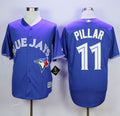 Custom Fan-Made Kevin Pillar Toronto Blue Jays #11 Blue Baseball Jersey