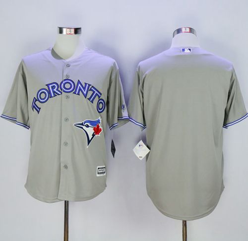 Custom Fan-Made Grey Toronto Blue Jays Baseball Jersey Toronto Blue Jays Grey Baseball Jersey