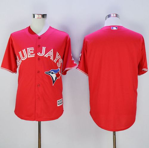 Custom Fan-Made Canada Red Toronto Blue Jays Baseball Jersey Toronto Blue Jays Red Baseball Jersey