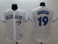 Custom Fan-Made Jose Bautista Toronto Blue Jays #19 Blue Baseball Jersey